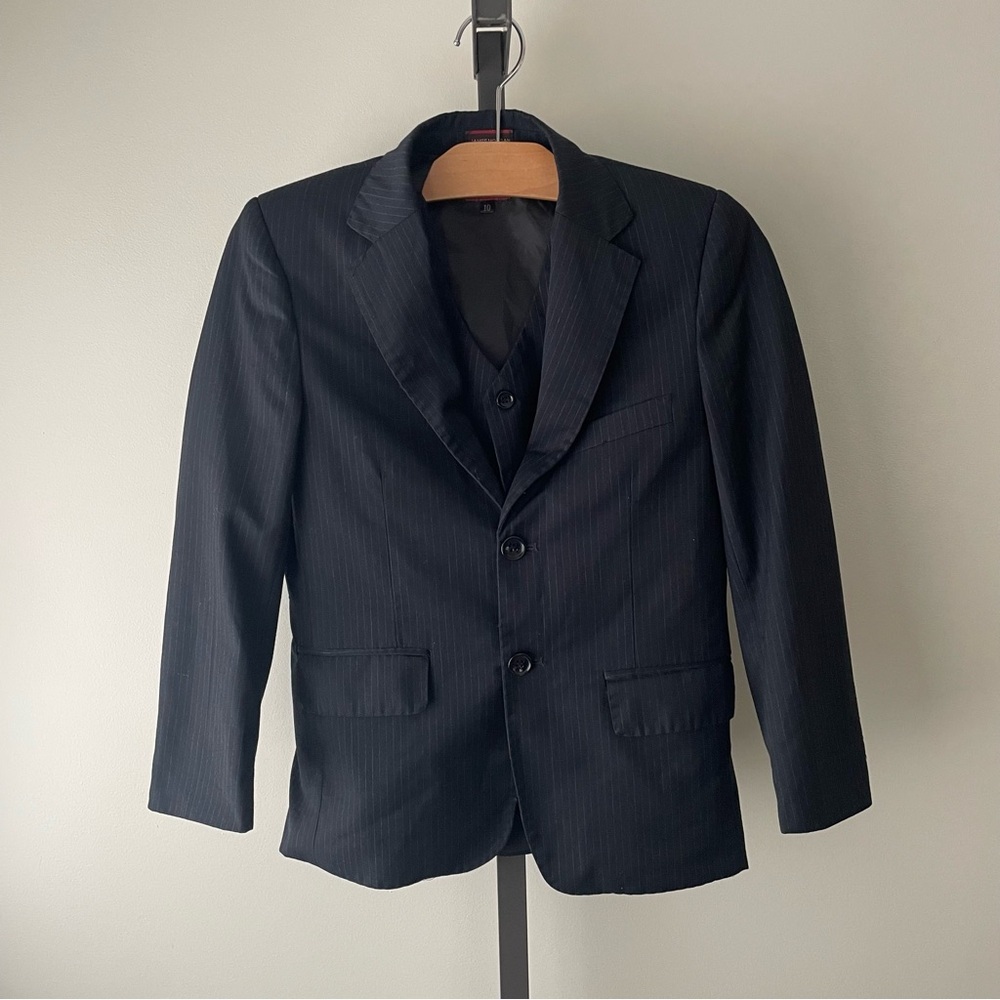 James Morgan Blazer Jacket Sports Coat And Vest Bundle Set Boys Youth Size 10